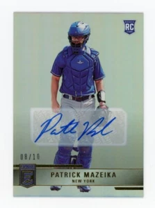 Panini Chronicles Elite 2022 Patrick Mazeika novato automático #ed/10 New York Mets radiocontrol - Imagen 1 de 2