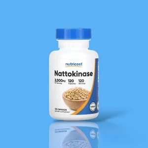 Nattokinase 2000 FU - Supporta la salute del cuore - 120 capsule di Nutricost - Foto 1 di 2