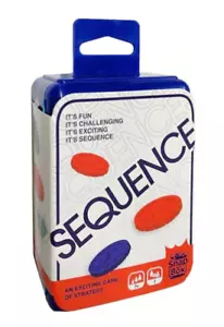 Sequence Board Game Poker Card Snapbox Portable Pocket Party Game - Picture 1 of 1