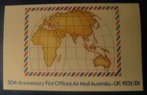 Australia 1981. Australia-UK Airmail Service Anniversary. Mint Post Pack - Bild 1 von 4