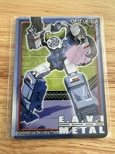 KFC P5-A KFC Toys EAVI METAL P5:A Opticlones MP Reflector Optix-1 BIO File Card - Picture 1 of 2