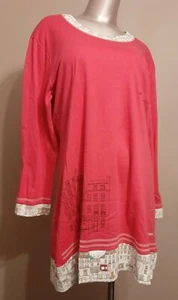 Liquette Taille 4 Rose Pomme Ville 100% Coton Fuchsia - Picture 1 of 4