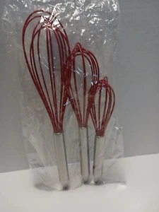 Band New Sealed 3 Piece Silcone Whisk - Picture 1 of 3