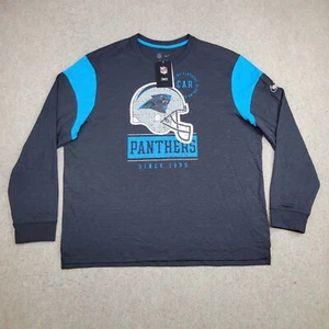 Nike Carolina Panthers Shirt Mens 2XL Black Long Sleeve Embroidered NFL NEW - Picture 1 of 10
