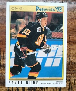 1991-92 O-PEE-CHEE PREMIER #67 PAVEL BURE VANCOUVER CANUCKS - Bild 1 von 2