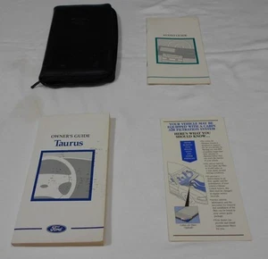 Ford Taurus 1998 manual dueño juego de 4 piezas y estuche azul Ford con cremallera de fábrica. bonito/ - Imagen 1 de 7