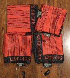 Lot of 4 Victoria's Secret Limited Edition Signature Logo Wrap Scarf Red OS, 4pc - Picture 1 of 5