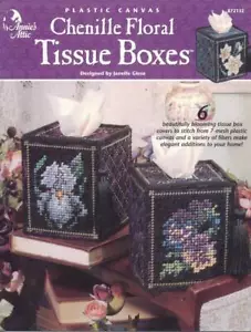ANNIES DACHBODEN KUNSTSTOFF LEINWAND CHENILLE BLUMEN TASCHENTUCHBOXEN 6 DESIGNS OOP - Bild 1 von 2