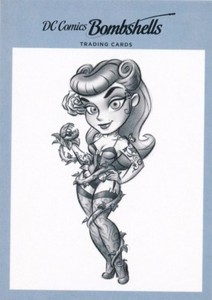 V4 POISON IVY 2017 Cryptozoic DC Comics Bombshells (NOT) a SKETCH