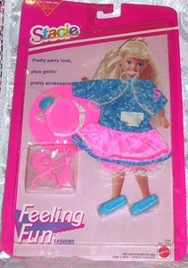 MATTEL Barbie 1993 SISTER STACIE FEELING FUN PARTY TIME CLOTHES NIP #10747 HTF - Picture 1 of 1