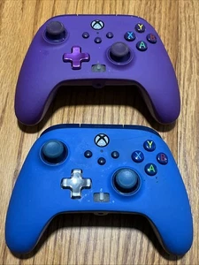 Controller Xbox One cablati potenziati Power A blu e viola NO CAVO testato - Foto 1 di 5