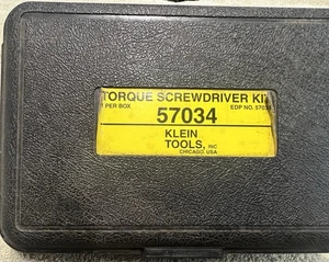 KLEIN TOOLS TORQUE SCREWDRIVER KIT 57034 - Picture 1 of 5