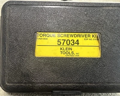 KLEIN TOOLS TORQUE SCREWDRIVER KIT 57034 - Image 1 of 4