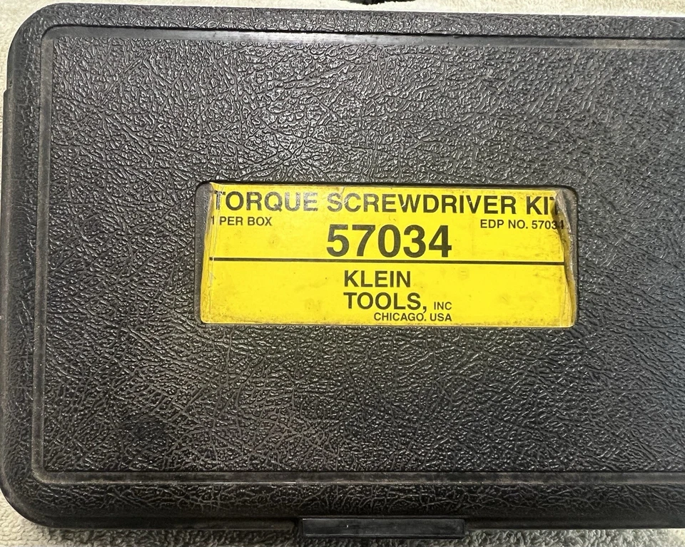KLEIN TOOLS TORQUE SCREWDRIVER KIT 57034 - Image 1 of 4