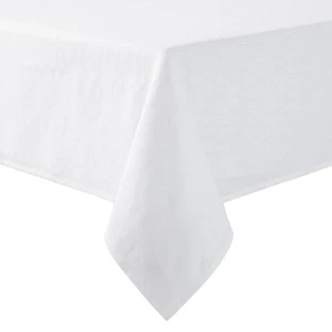Honeycomb Modern Farmhouse Tablecloth, White, 60"x120" - Picture 1 of 7