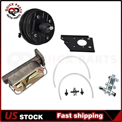 8" Dual Power Brake Booster Master New for 1966 - 1970 Dodge Charger Coronet Foto 1 de 4