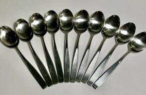 The Cellar-Stainless Steel-Soup Spoons -Flatware - Set of 10 Modern Design - Picture 1 of 6