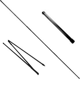 Eshan Golf Alignment Sticks 2 Pack Swing Training Aid Equipment Black  - Imagen 1 de 6