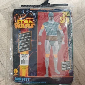 Star Wars Fancy Dress Costume Boba Fett 2nd Skin Adult Jumpsuit Cape Hood Size M - Picture 1 of 1