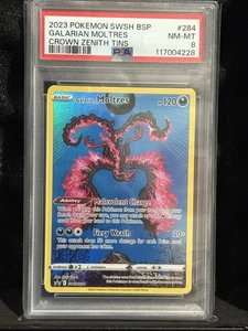 Galarian Moltres SWSH284 SWSH: Sword & Shield Promo Cards Holo PSA 8 - Picture 1 of 2