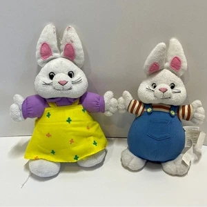 Vintage Max & Ruby Danawares Plush Set Bunny Rabbits Rosemary Wells Stuffed Toys - Picture 1 of 11