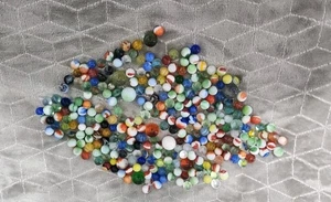 VTG Lot of Over 3 POUNDS of Marbles Mixed - Picture 1 of 3