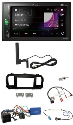 Pioneer MP3 DAB Lenkrad 2DIN Bluetooth Autoradio für Citroen Spacetourer Jumpy o - Bild 1 von 4