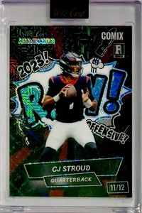 2023 Wild Card Alumination Comix Black Label CJ Stroud RC 11/12 Rainbow Pulsar - Picture 1 of 2