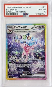 Pokemon PSA 10 Espeon ex 211 Terastal Festival sv8a giapponese - Foto 1 di 2