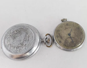 Vintage Pocket Watch  USSR MOLNIJA 3602 3601 SOVIET Watch 2 pcs - Picture 1 of 9