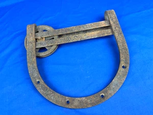 C.1910 Horseshoe Barn Door ROLLER, No Chips, Functional, Old Barn Hardware - Picture 1 of 8