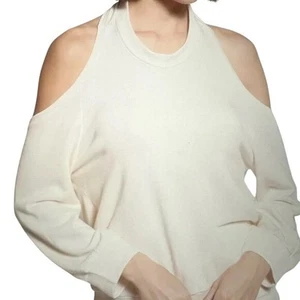 Lanston Womens Porter Halter Pullover Draped open-back Sweatshirt Small USA - Picture 1 of 5
