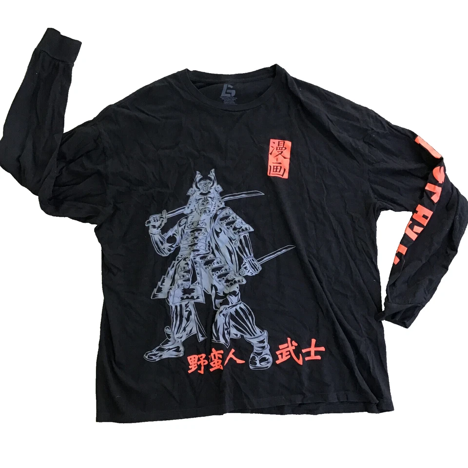 Camisa negra manga larga The Guardian The Samurai Way para hombre 3XL Foto 1 de 4