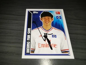 Heung Min Son Rookie autograph 2011 Topps Fussball Bundesliga Sticker #145 - Picture 1 of 2