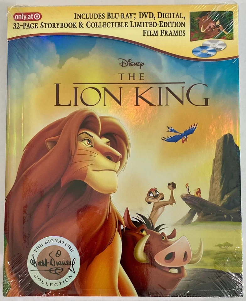 Disney's The Lion King Target Excl Blu-ray DVD Diamond Edn Digibook 2017