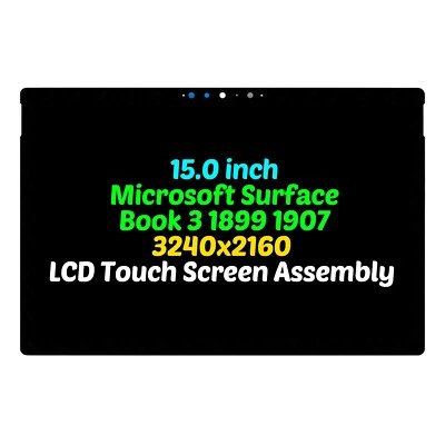 3240x2160 LCD Touch Screen Digitizer for Microsoft Surface Book 3 15" 1899 1907 - Image 1 of 3