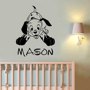 Custom Name Dalmatian Wall Decal Vinyl Sticker Disney Art Nursery Decor dlm6 - Picture 1 of 2
