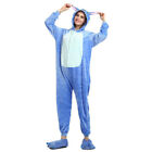 Children/adult Cosplay Homewear Blue Stitch Siamese Hooded Animal Pyjamas Gifts