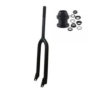 CDH 26" Bike Fork & 8pcs Headset Bike Steel Rigid Fork Beach Bike Road Bike Fork - Picture 1 of 13