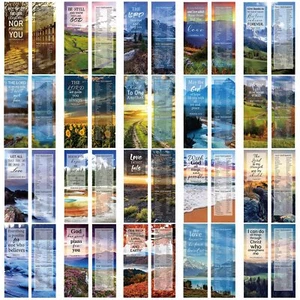 100 Pack Christian Bible Bookmarks Religious Scripture Markers for Church - Picture 1 of 7