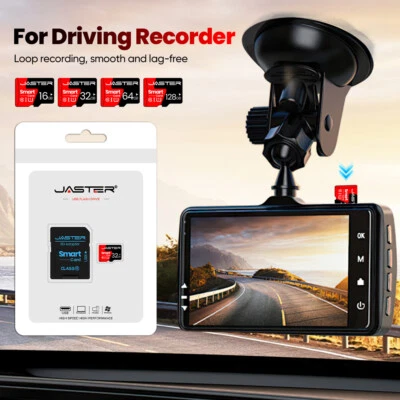 JASTER Scheda di Memoria Micro TF SD 128GB Classe 10 A10 U1 Flash Pen Drive Card per Fotocamere