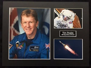 SPACE Tim PEAKE 16 x 12 Montaje Q, Astronauta Británico ESA ISS EXPLORACIÓN 46/47 - Imagen 1 de 1