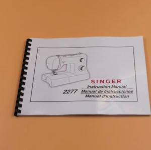 Singer 2277 Owners Instruction Manual 72 Pages With Clear Protective Covers - Picture 1 of 9