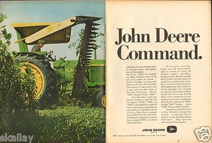 1968 2 Page Print Ad of John Deere 3020 Farm Tractor - Picture 1 of 2