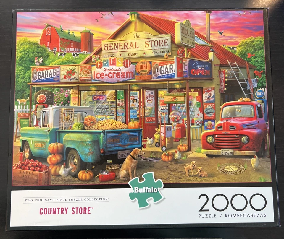 Buffalo Games 2000 Piece Jigsaw Puzzle "Country Store" (38.5in x 26.5in) - Image 1 of 1