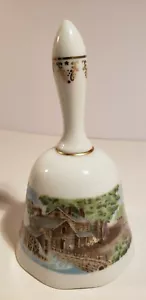 Ceramic Bell Country House 1979 Currier & Ives Series 1 Limited Ed 5.25"Hx3"W - Bild 1 von 6