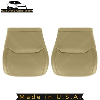 For 1999-2003 Acura TL Driver & Passenger Bottom Leather Seat Cover Tan - Image 1 of 4