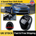 6 Speed Gear Shift Knob For Ford Mondeo IV Mk4 S-Max C-Max Focus Mk2 Mk3 Galaxy