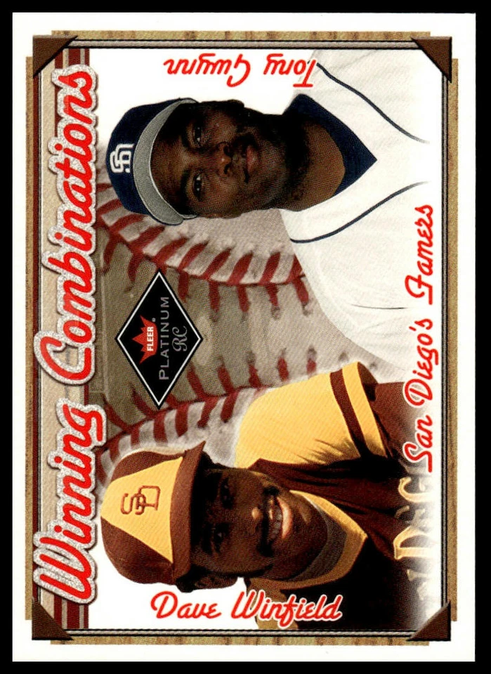 2001 Fleer Platinum #7 WC Winfield/Gwynn Winning Combinations - Image 1 of 2