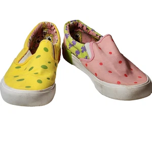 Spongebob Schwammkopf Herren Slipper Canvas Schuhe Größe 10-1/2 Patrick rosa gelb - Bild 1 von 19